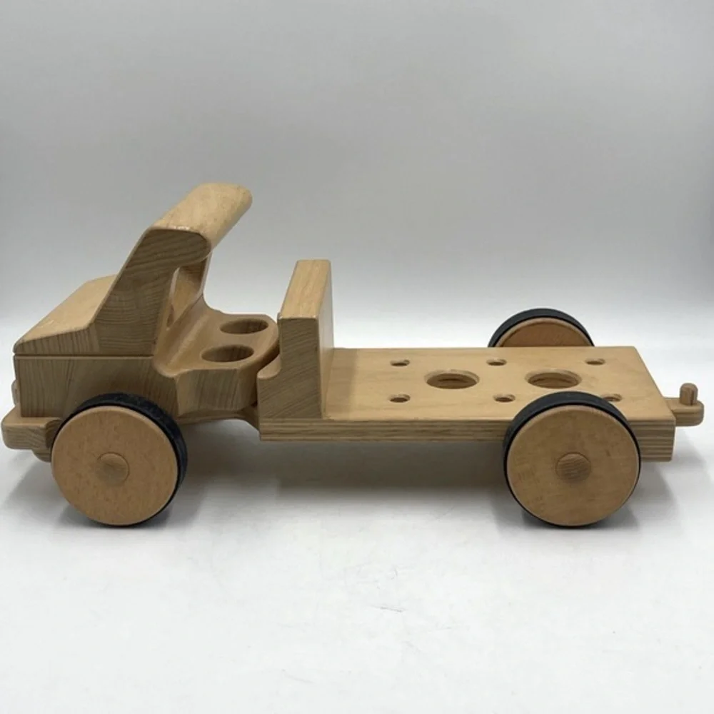 NIC “Creamobil” Beechwood Wooden Truck Base Model-Long: Manufactured in Germany